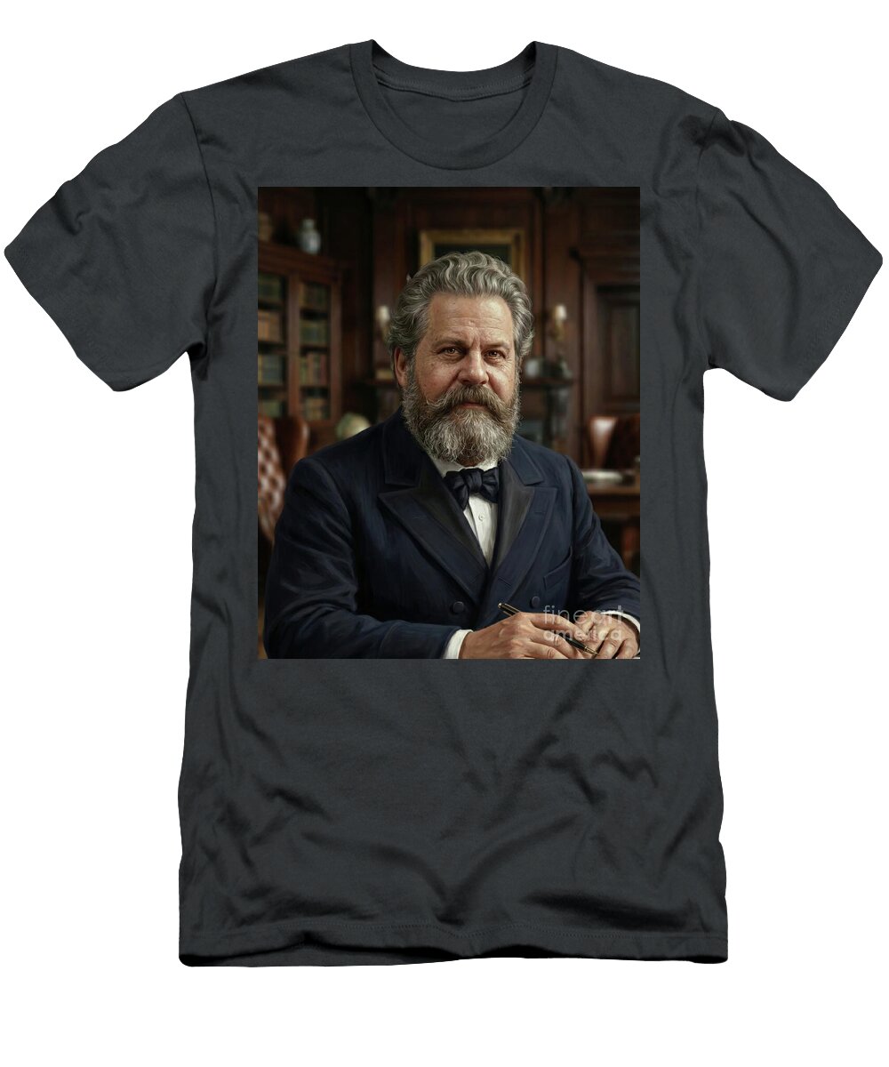 Giosue Carducci Italian Poet and Writer Nobel Prize Winner Gianpiero Lauretta T-Shirt