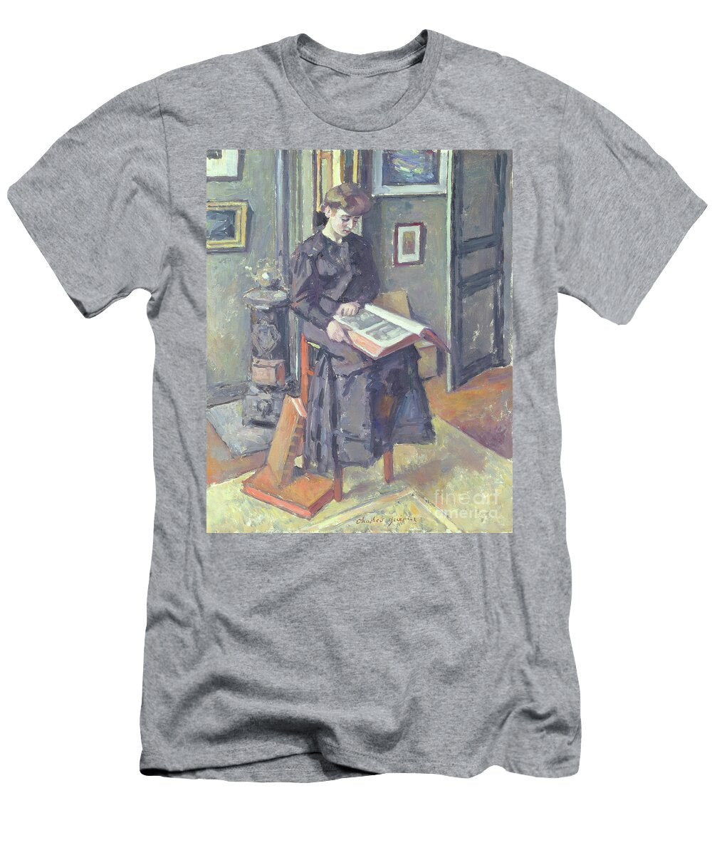 Girl Reading a Book 1906 Charles Francois Prosper Guerin T-Shirt