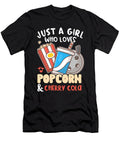 Girl Who Loves Popcorn and Cherry Cola Me T-Shirt