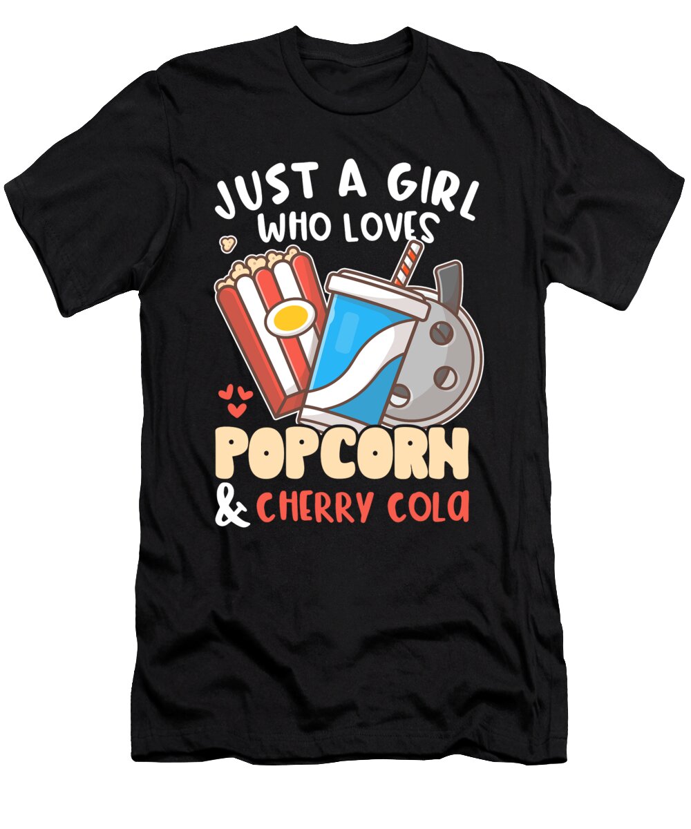 Girl Who Loves Popcorn and Cherry Cola Me T-Shirt