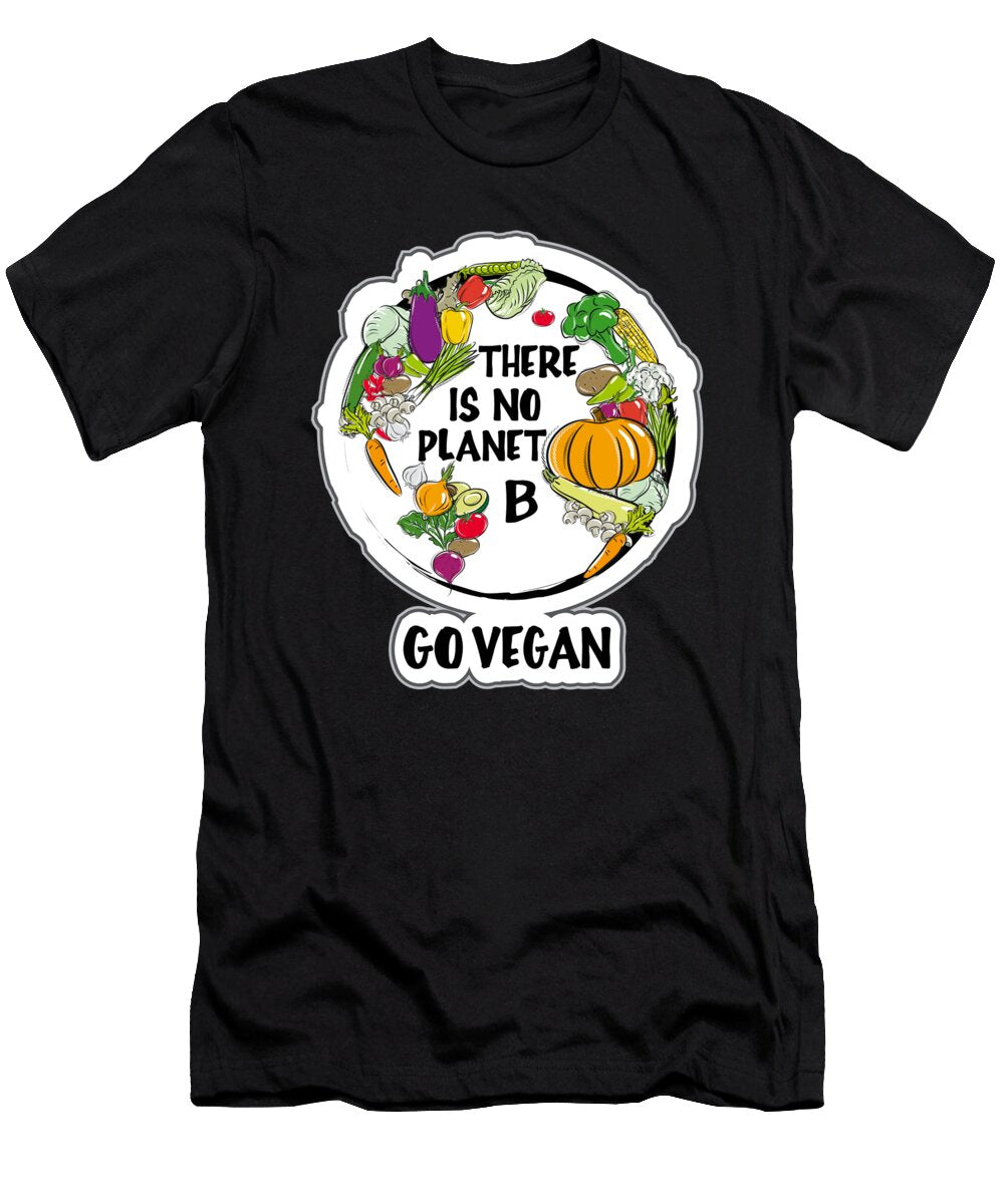 Go Vegan Vegetarian Veggie Veganism Food Gift Idea Tshirtconcepts Marvin Poppe T-Shirt