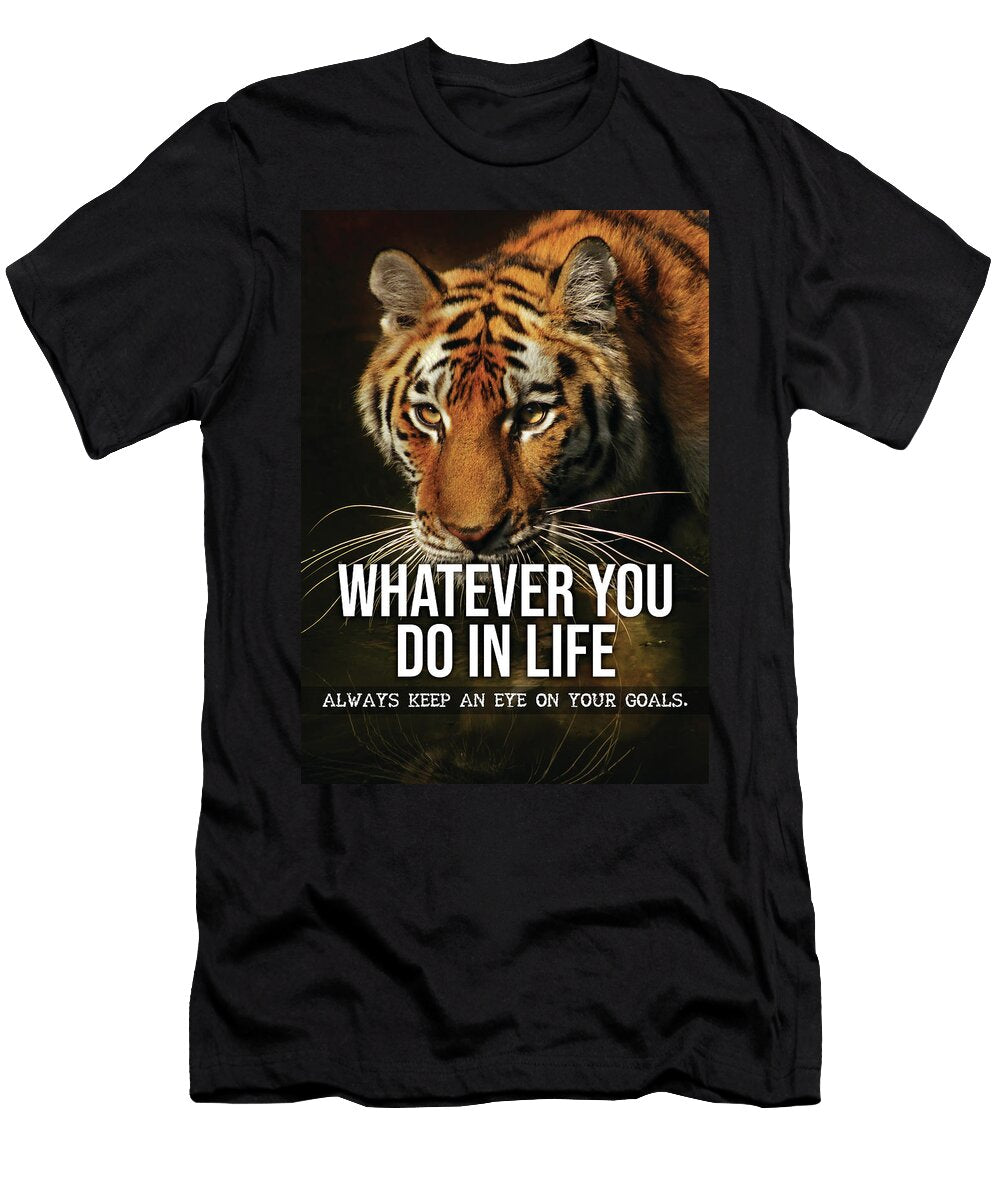 Goals Hustle Gym Success Tiger Motivational Matthew Chan T-Shirt