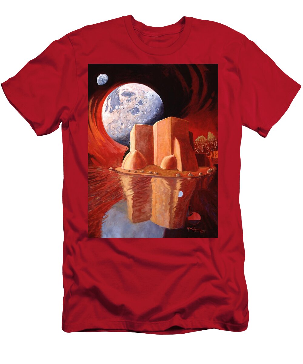 God Is in the Moon Art James West T-Shirt