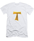 Golden 3d Look Franciscan Tao Cross Rose Santuci Sofranko T-Shirt