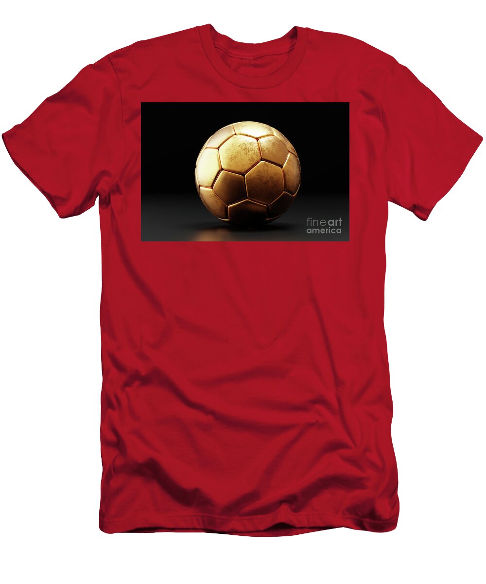 Golden Football Soccer Ball Michal Bednarek T-Shirt