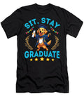 Golden Retriever Dog Senior Sit Stay Graduate Yah Lishr T-Shirt
