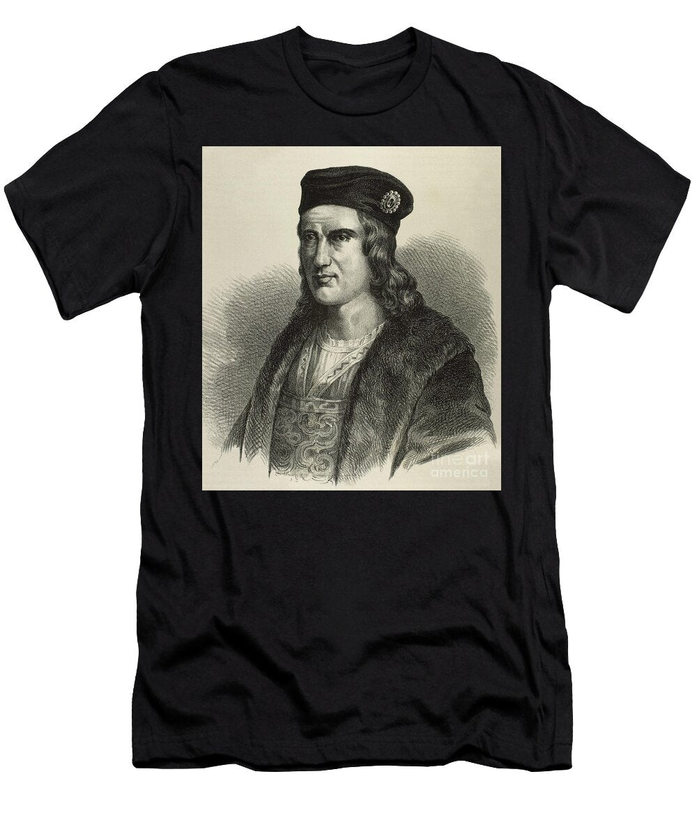 Gonzalo Fernandez De Cordoba 453 1515 the Great Captain Spanish General 19th Century Unknown Artist T-Shirt