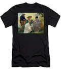 Good Time the Talk Group of Bourgeois Reading on a Bench 1885 Painting Rupert Charles Wolston Bunny T-Shirt