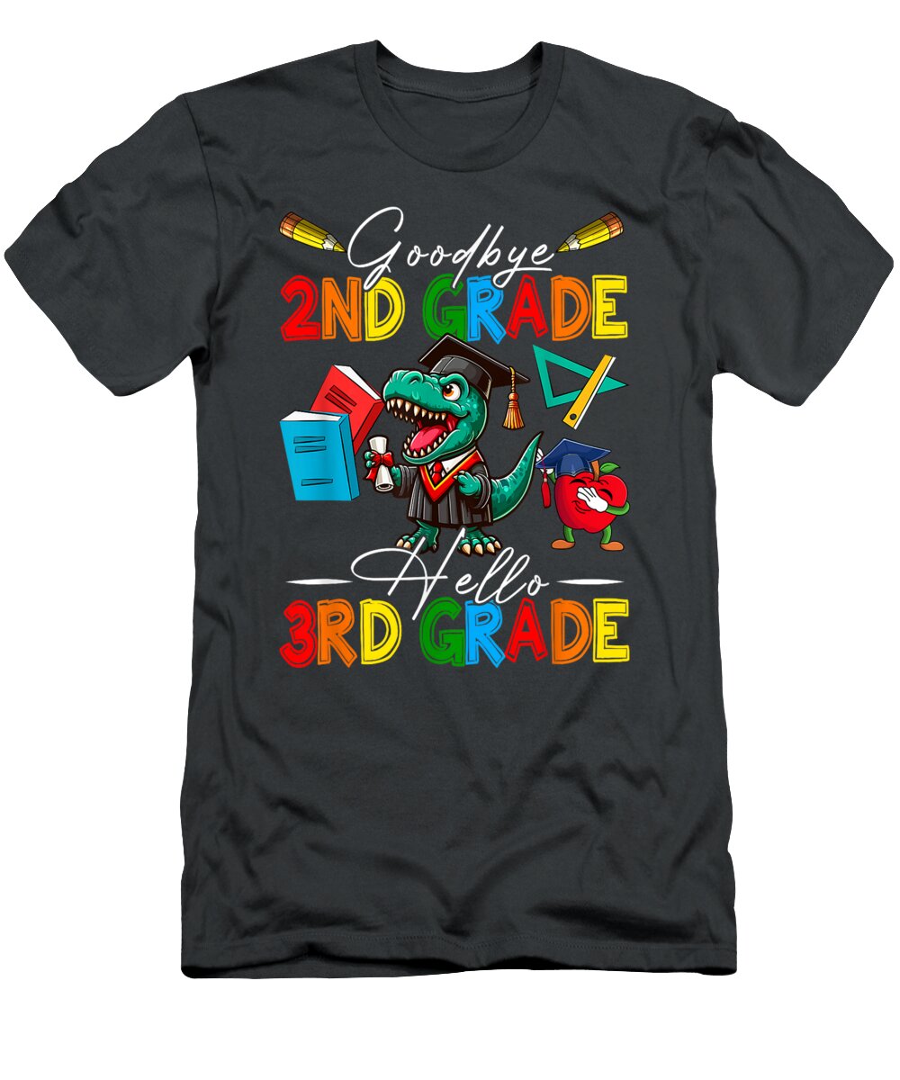 Goodbye 2nd Grade Hello 3rd Grade Costume Trex Students Dhbubble T-Shirt