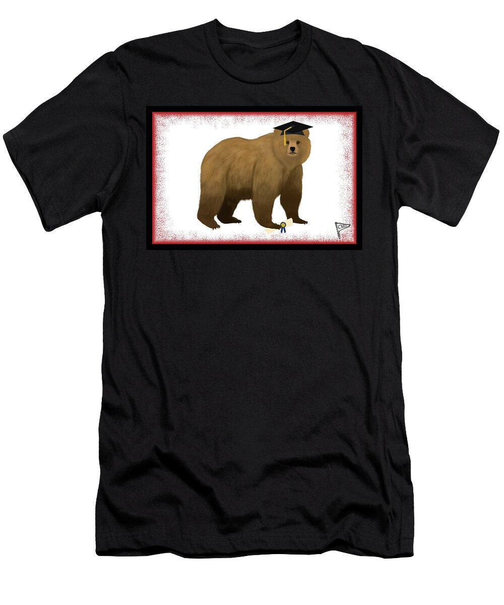 Graduat Bear Red College Mascot Designs T-Shirt