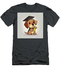Graduated Cartoon Cap on Happy Dog Pavel Shlykov T-Shirt