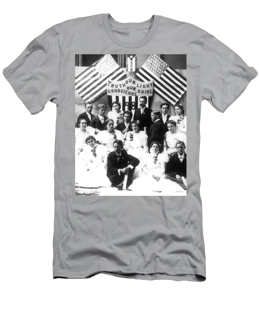 Graduating Class 1898 Black White 1890s Archive Mark Goebel T-Shirt