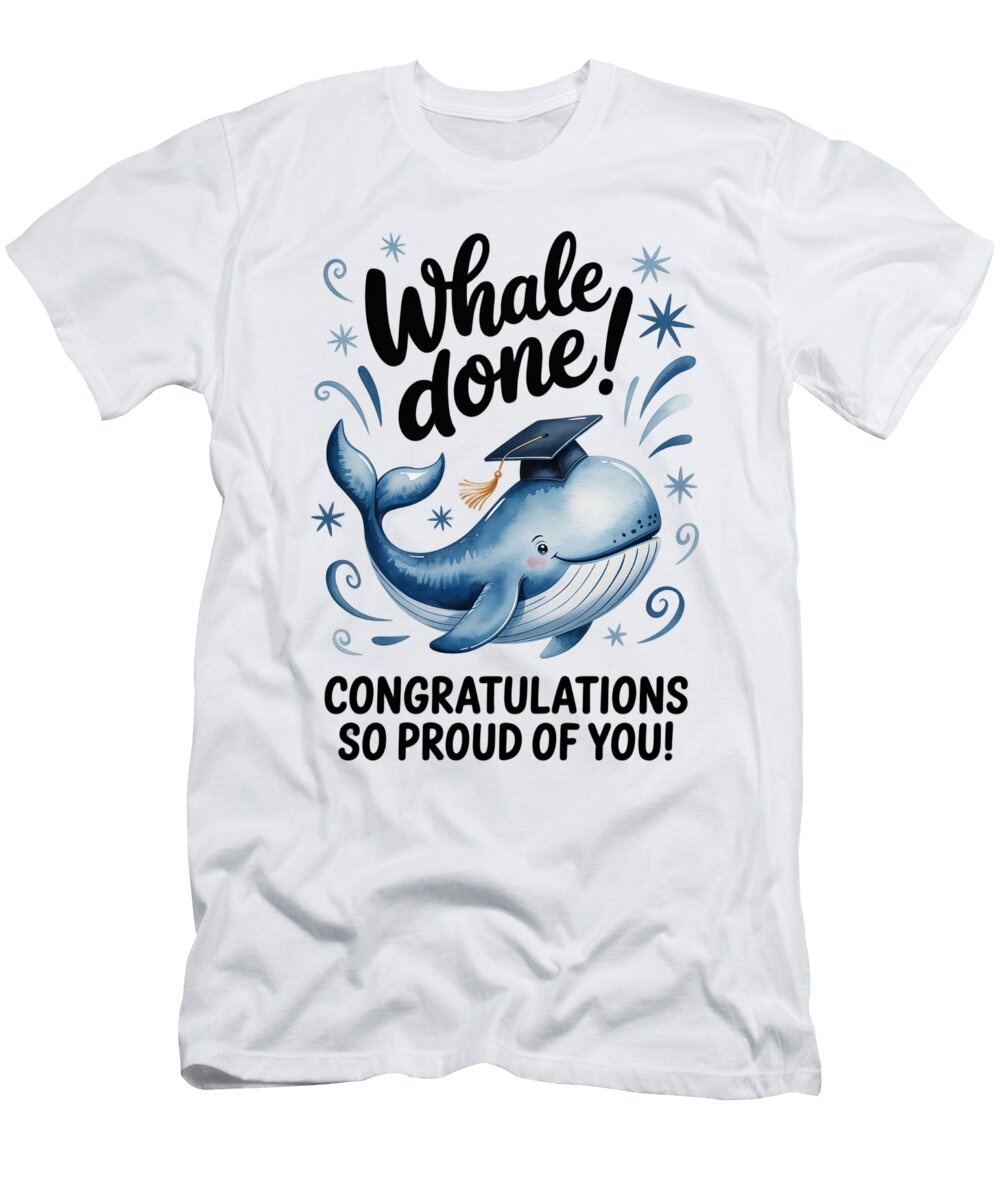 Graduating Whale Celebration Joanna Redesiuk T-Shirt