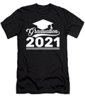 Graduation 2021 Gift Retro Fonts Gift Licensed Art T-Shirt