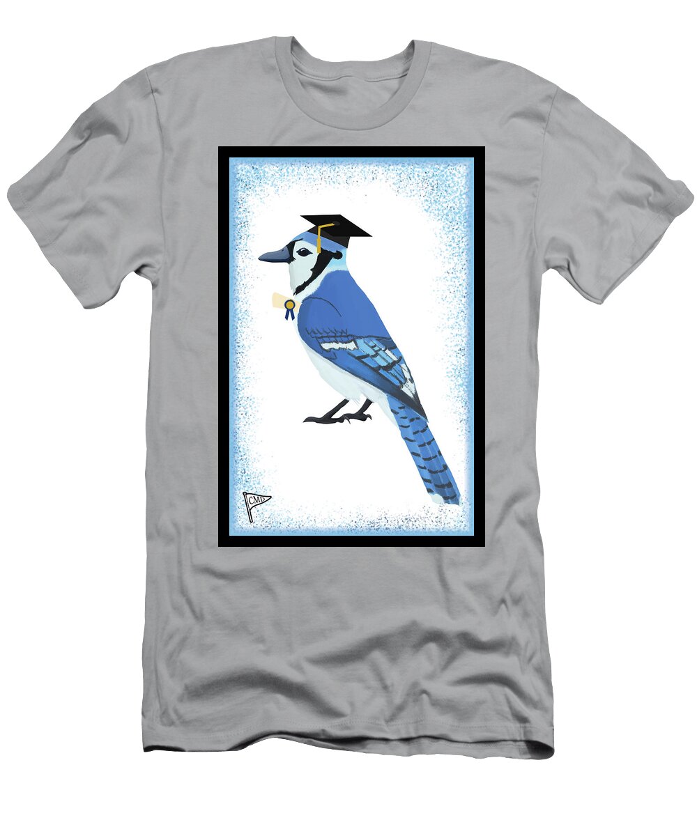 Graduation Blue J College Mascot Designs T-Shirt