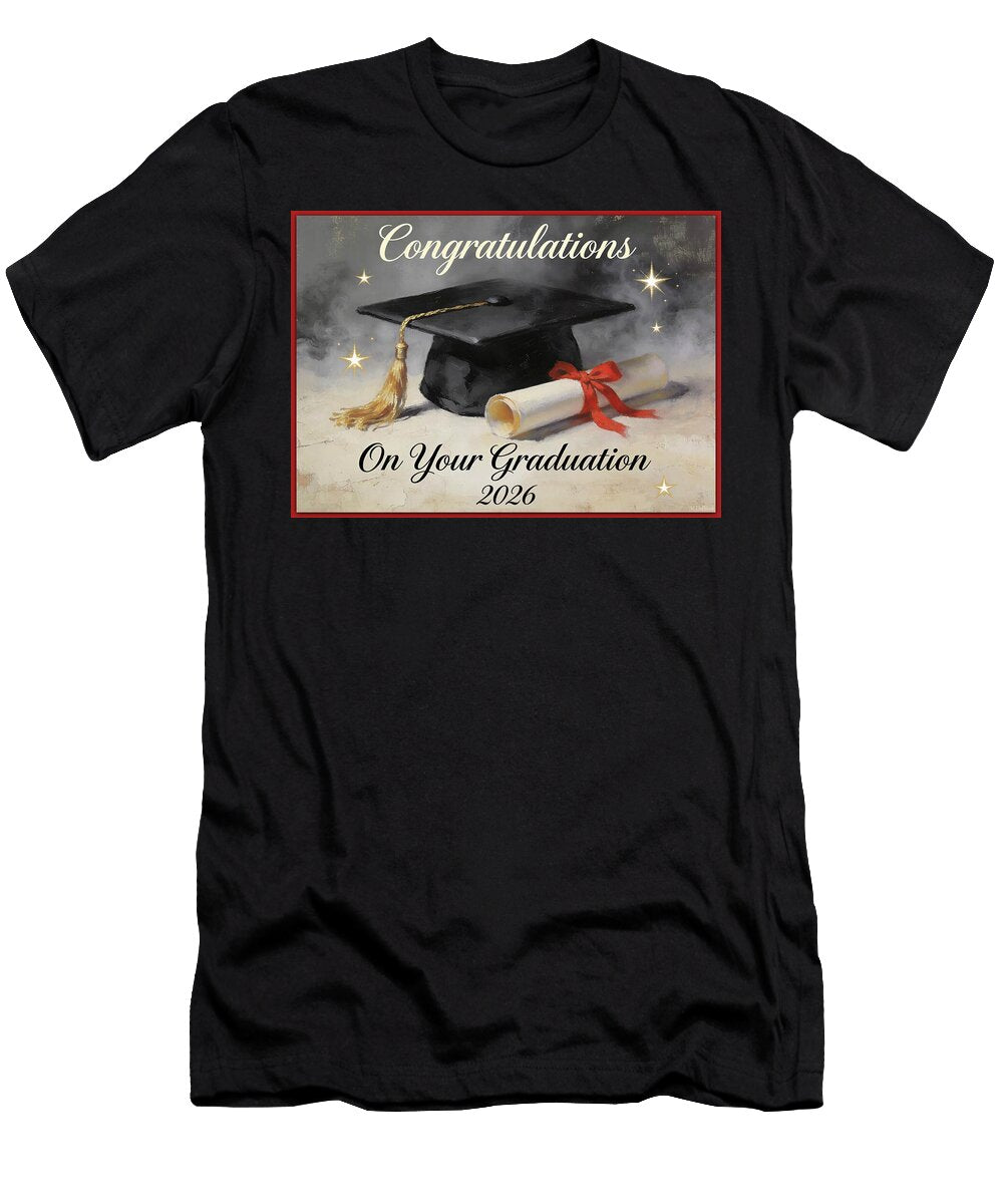 Graduation Cap and Diploma Celebration Marilyn Deblock T-Shirt