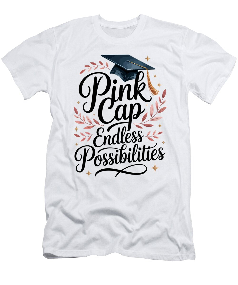 Graduation Cap Typography Joanna Redesiuk T-Shirt