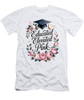 Graduation Cap with Pink Florals Joanna Redesiuk T-Shirt