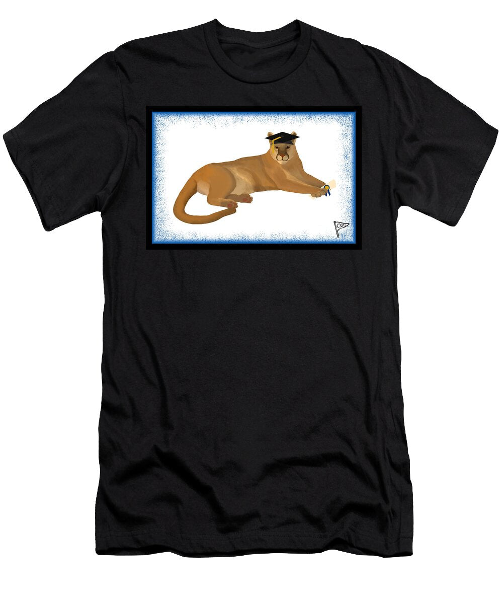 Graduation Cougar Blue College Mascot Designs T-Shirt