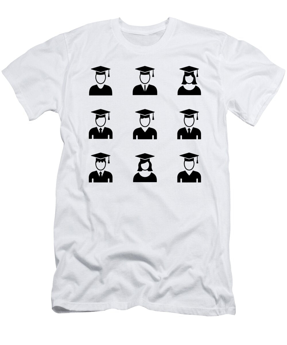 Graduation Hat Icons Collection Joanna Redesiuk T-Shirt