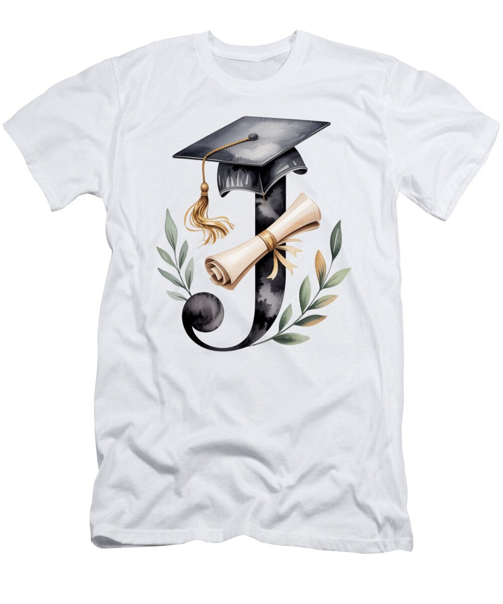 Graduation Letter J Design Joanna Redesiuk T-Shirt