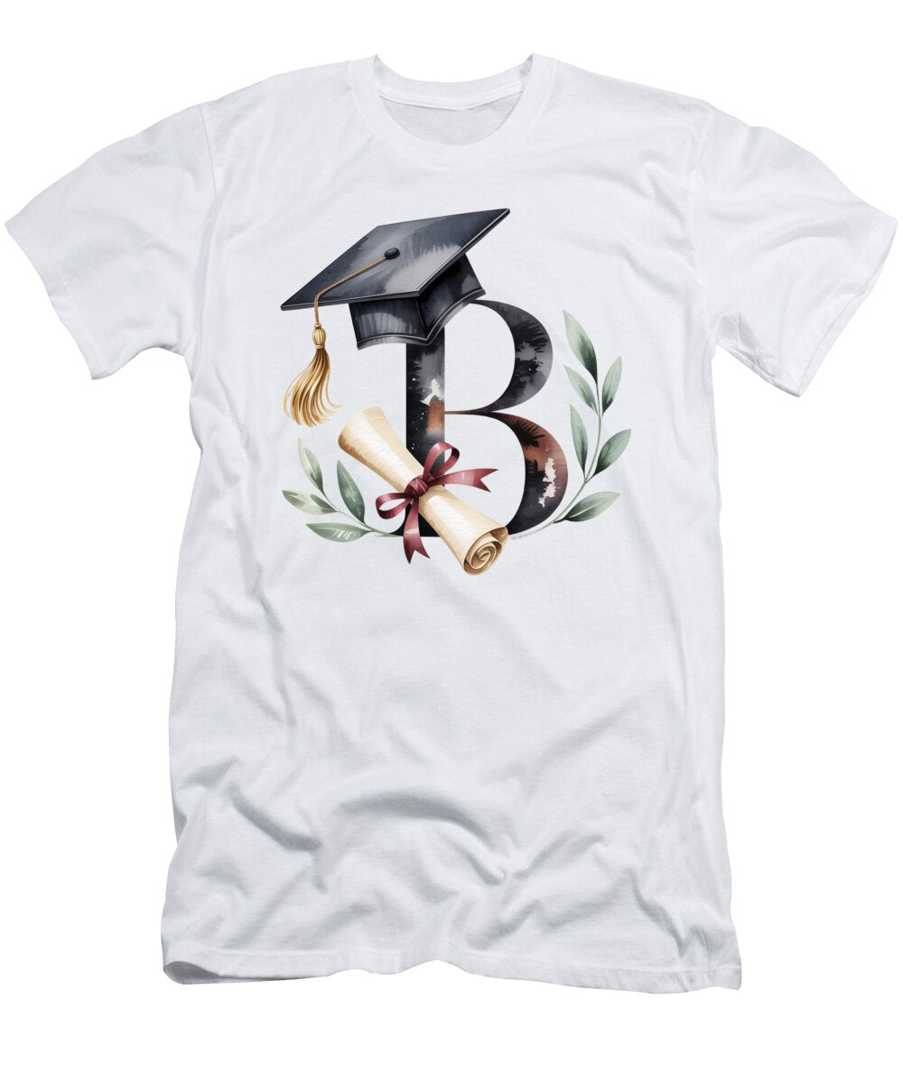 Graduation Symbol with Letter B Joanna Redesiuk T-Shirt