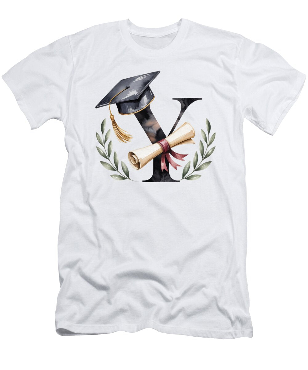 Graduation Symbol with Letter V Joanna Redesiuk T-Shirt