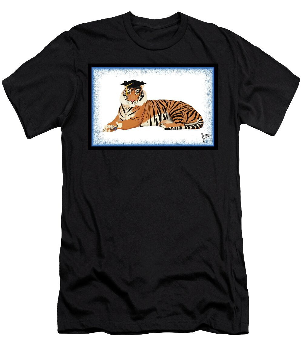 Graduation Tig Blue College Mascot Designs T-Shirt