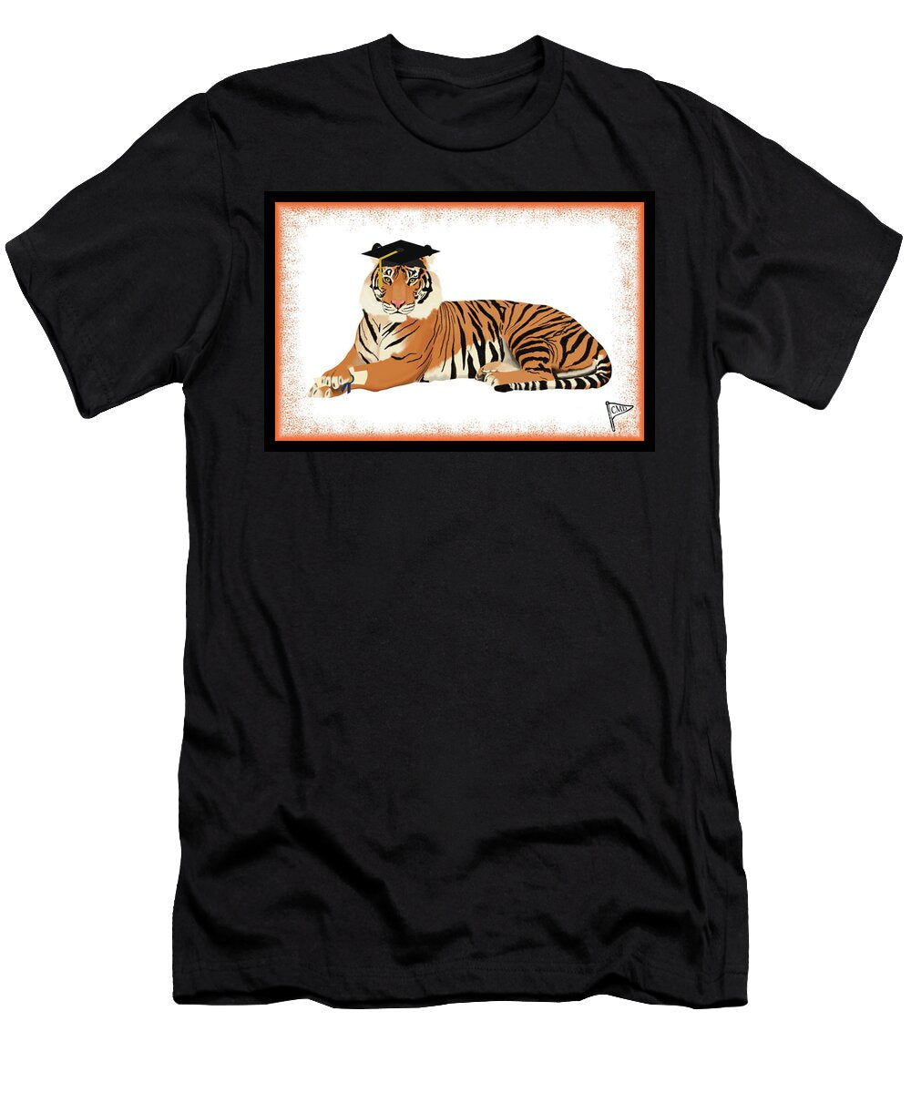 Graduation Tig Orange College Mascot Designs T-Shirt