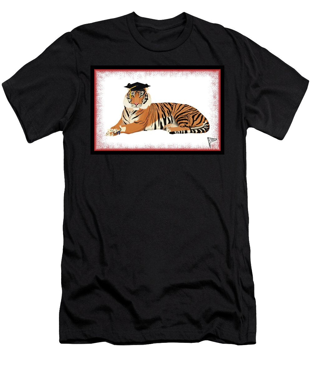 Graduation Tiger Red College Mascot Designs T-Shirt
