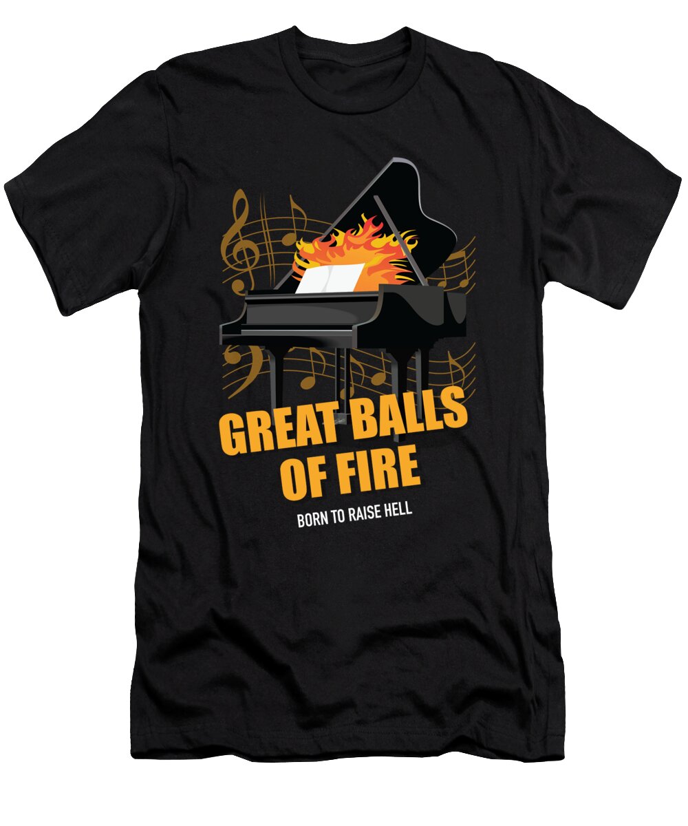 Great Balls of Fire Alternative Movie Poster Movie Poster Boy T-Shirt