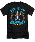 Great Dane Dog Senior Sit Stay Graduate Proud Yah Lishr T-Shirt