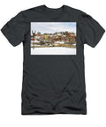 Greek Life Buildings At Wvu At Christmas Steven Heap T-Shirt