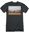 Green Wing Teal Rocketing Over the Pond Scott Pellegrin T-Shirt