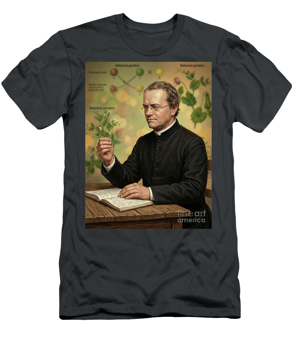 Gregor Johann Mendel the Father of Modern Genetics Gianpiero Lauretta T-Shirt
