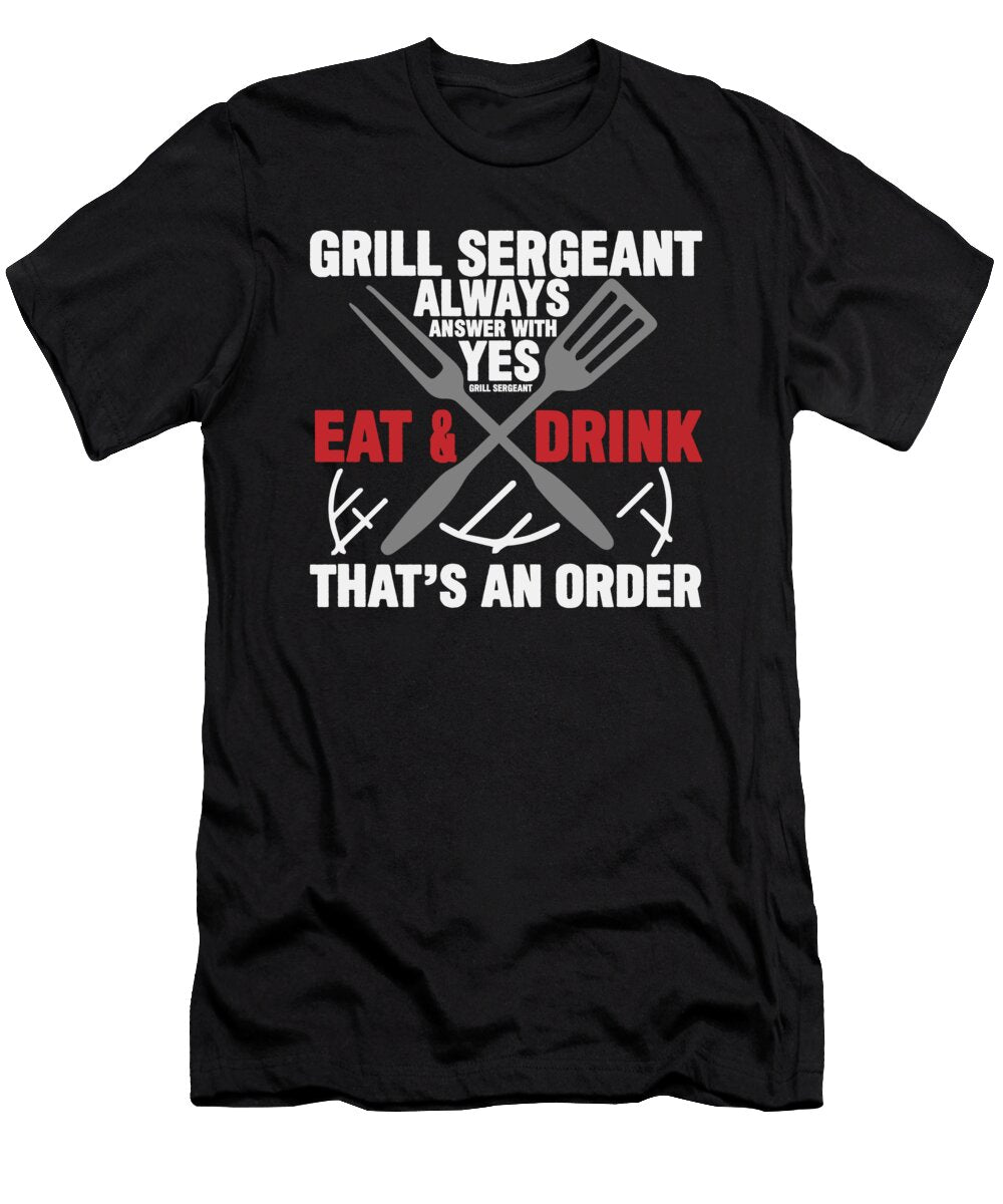 Grill Sergeant Bbq Griller Gift Florian Dold Art T-Shirt
