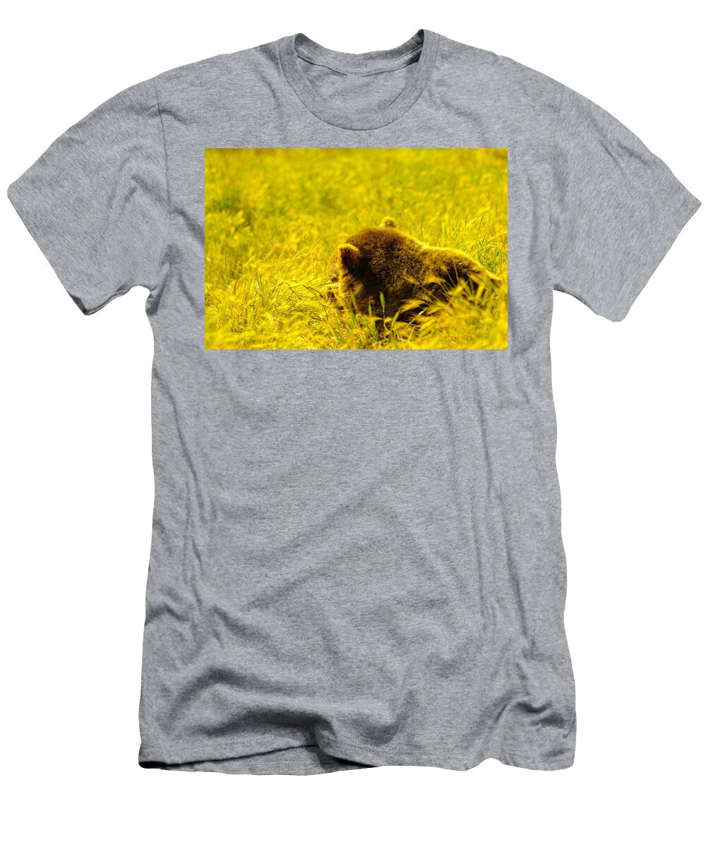 Grizzily in the Meadow Jeff Swan T-Shirt