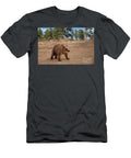 Grizzly Bear Cub in Golden Meadow of Rocky Mountains USA Georgia Evans T-Shirt