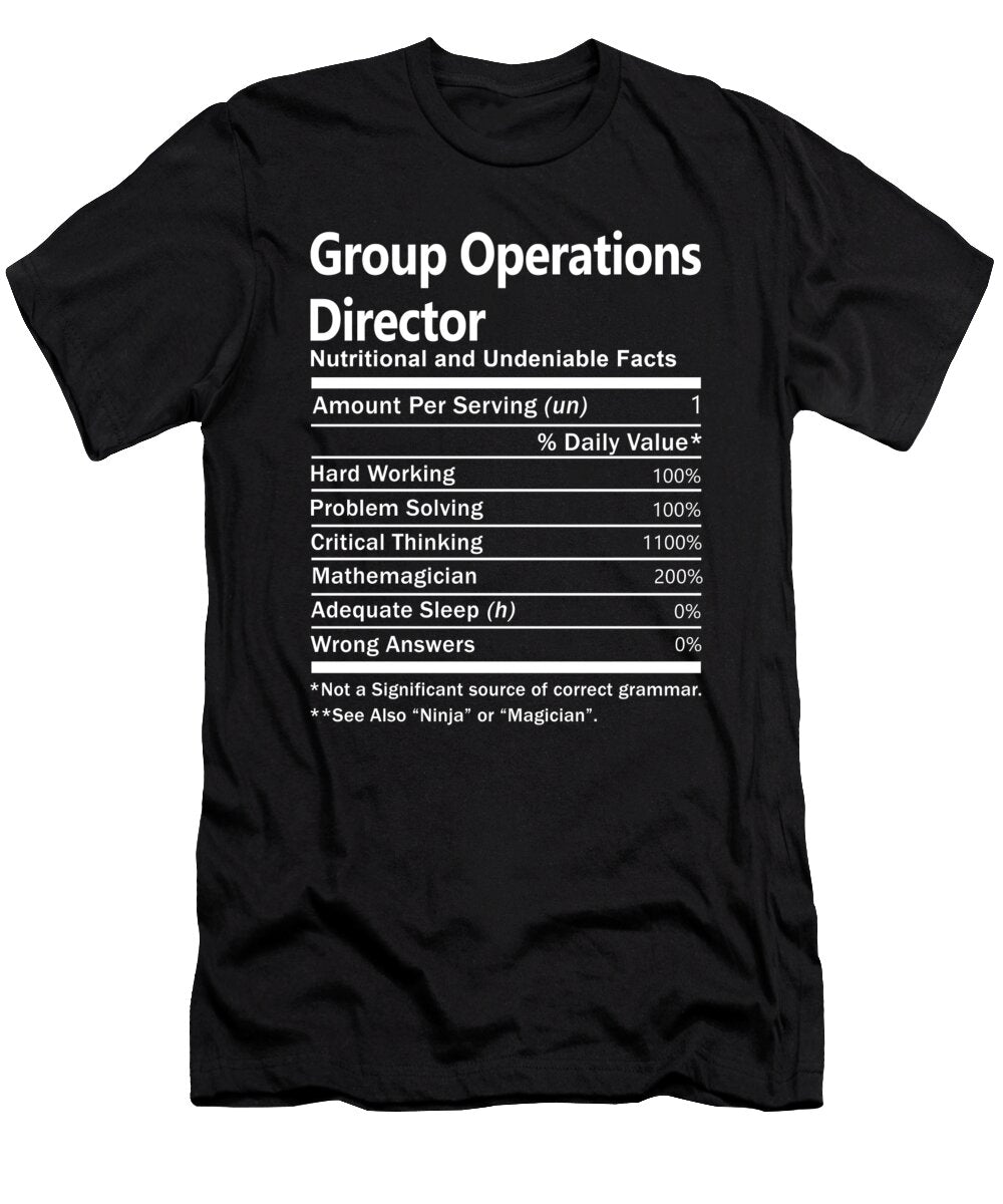 Group Operations Director Nutrition Factors Gift Item Shi Hu Kang T-Shirt