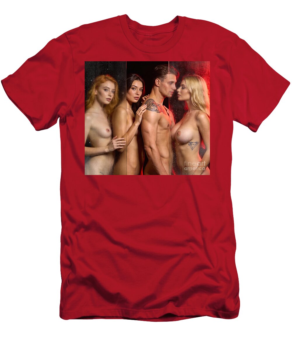 Group Shower with Models Jt Photodesign T-Shirt
