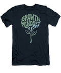 Growth Mindset Retro Flower Art Inspirational Mental Health Decor Groovy Botanical Typography Wam Design T-Shirt