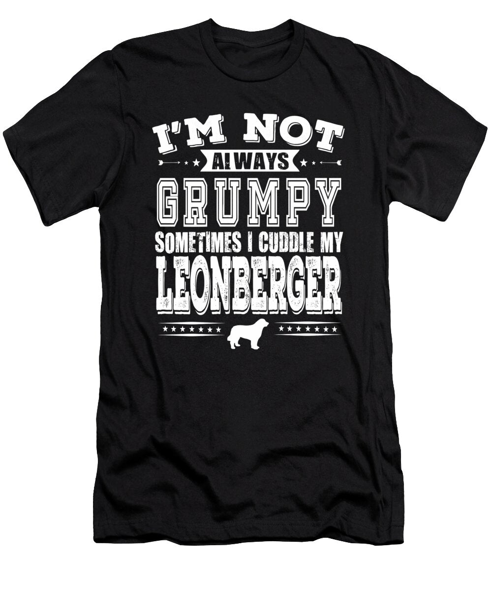 Grumpy Leonberger Dog Owner Funny Gift Dusan Vrdelja T-Shirt