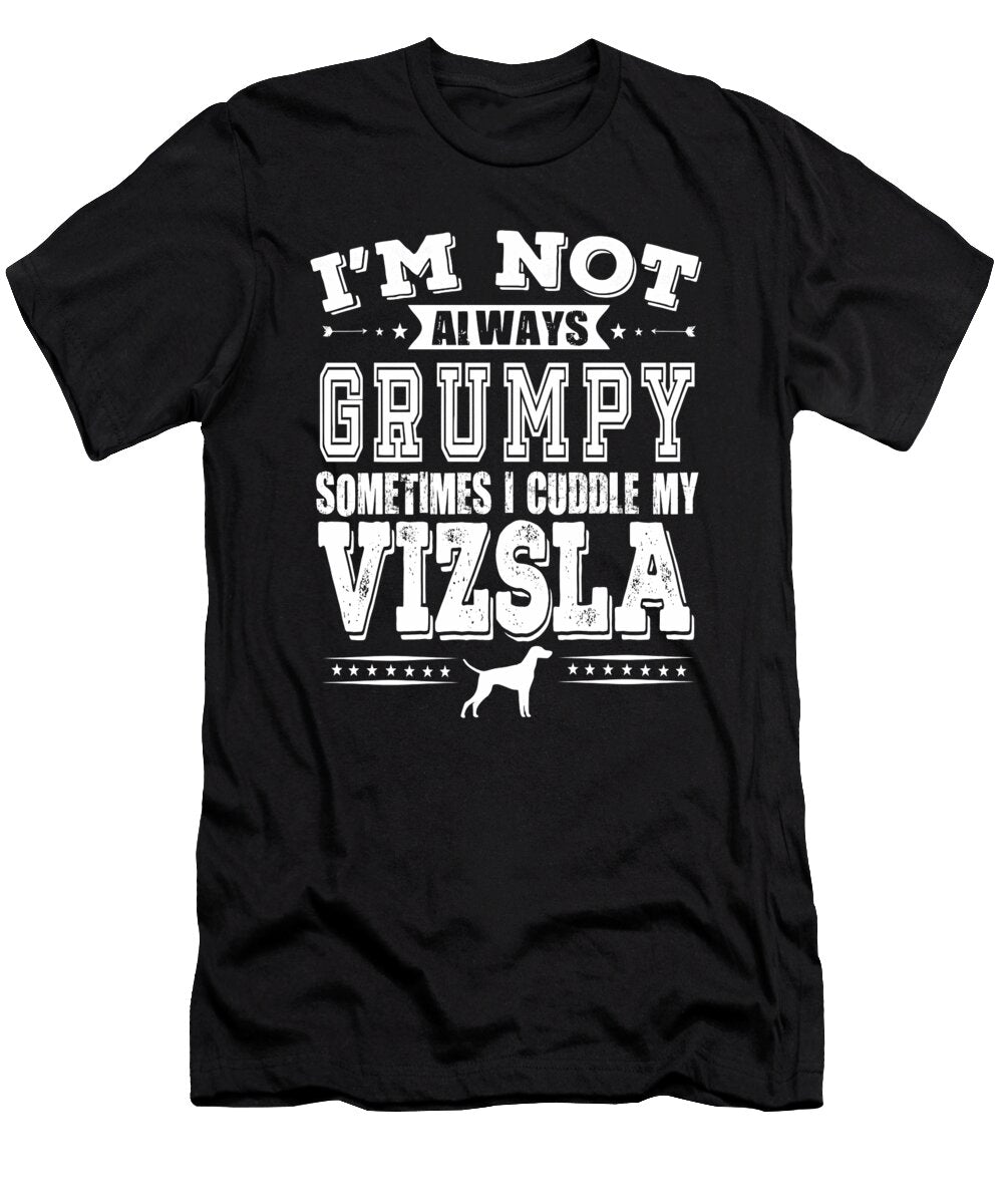 Grumpy Vizsla Dog Lovers Funny Gift Dusan Vrdelja T-Shirt