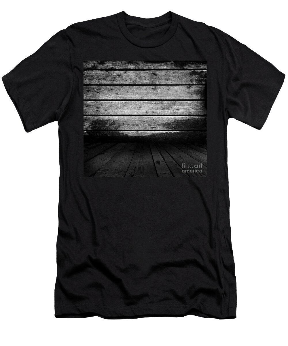 Grunge Rustic Real Wood Planks Floor Michal Bednarek T-Shirt