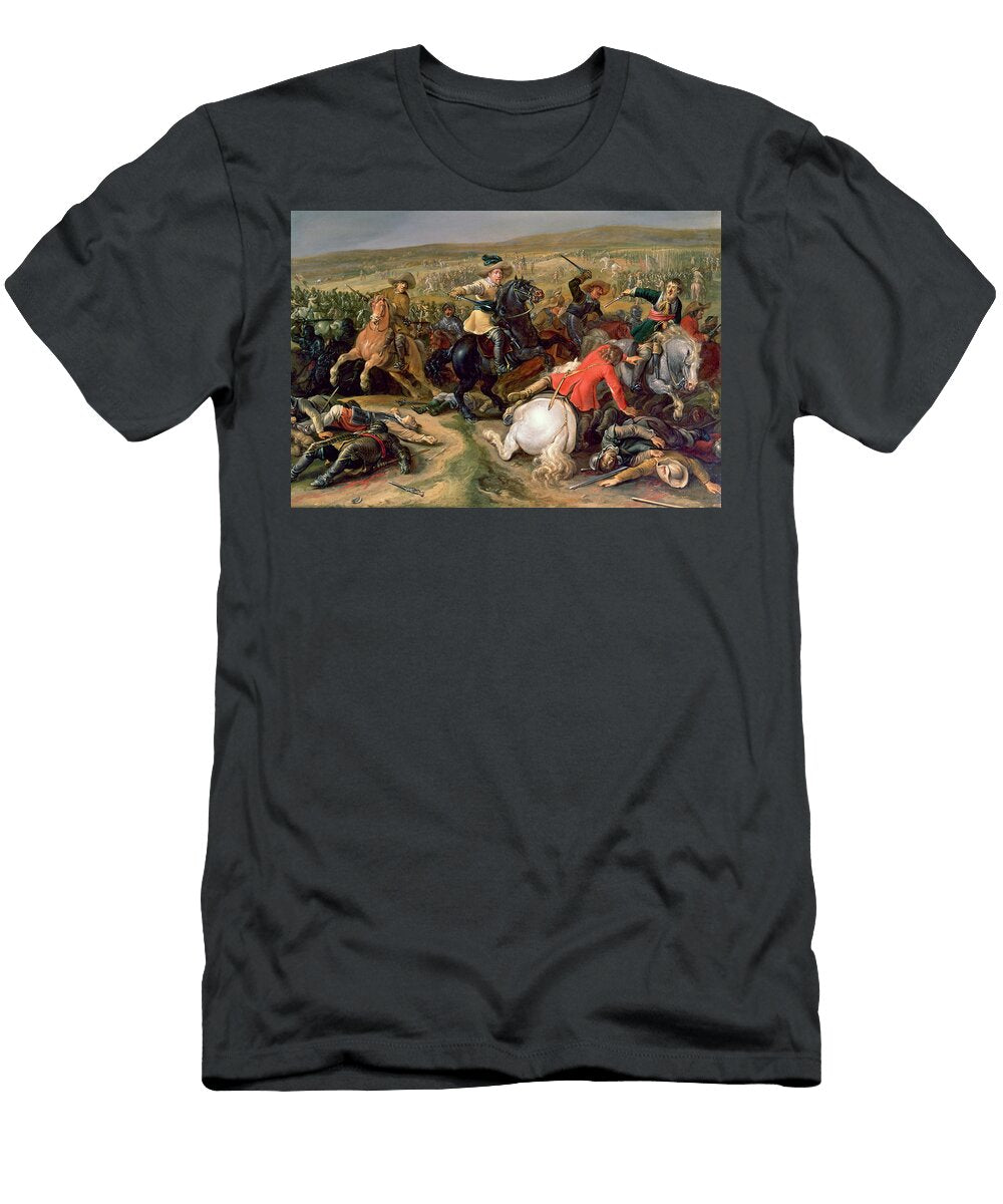 Gustavus Ii Adolphus King of Sweden 1595 1632 Leading a Cavalry Charge At the Battle of Lutzen Anonymous T-Shirt