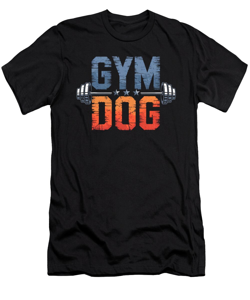 Gym Dog Meaning Gym Dog Costume Weight Lifting Yah Lishr T-Shirt