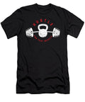 Gym Instructor Fitness Coach Hustle for That Muscle Workout Motivation Thomas Larch T-Shirt