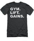 Gym Lift Gains Fitness Training Workout Qamarx Charl T-Shirt