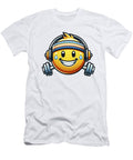 Gym Smiley with Headphones and Weights Eric Nagel T-Shirt
