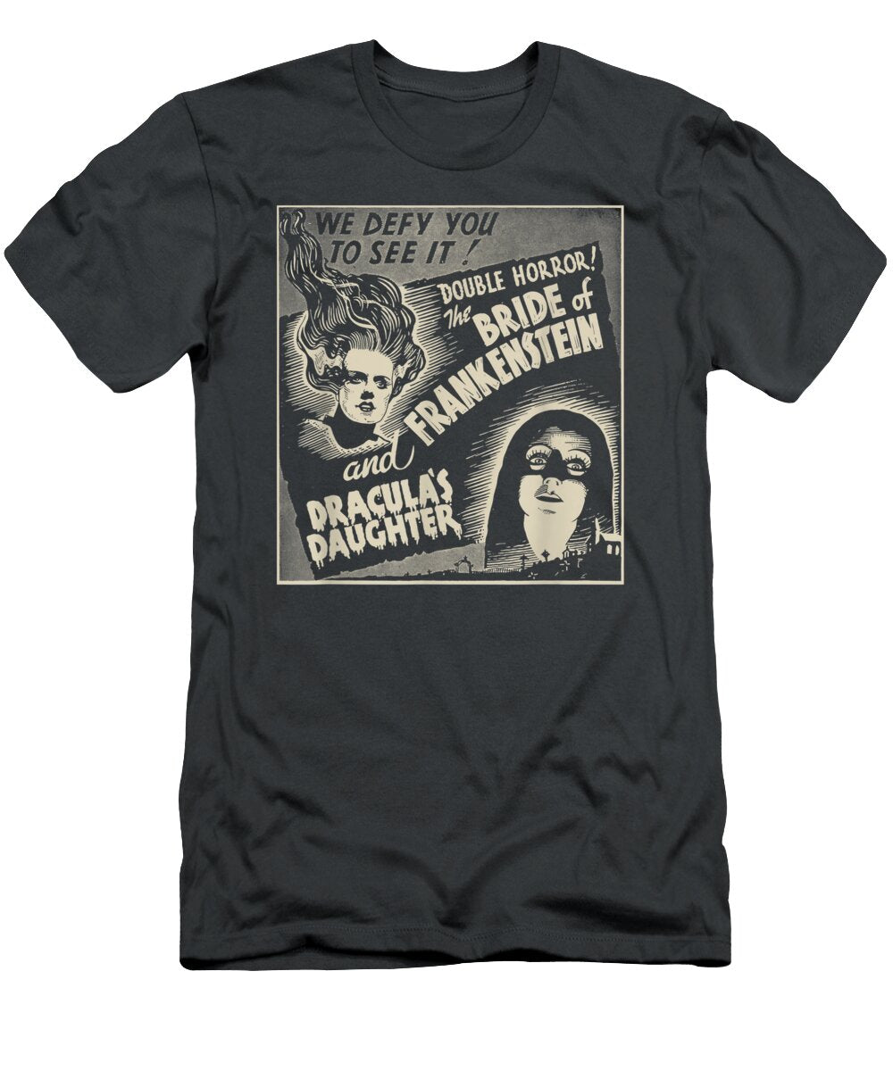Halloween Monster Poster Horror Movie Dracula Frankenstein Rasul Motunr T-Shirt